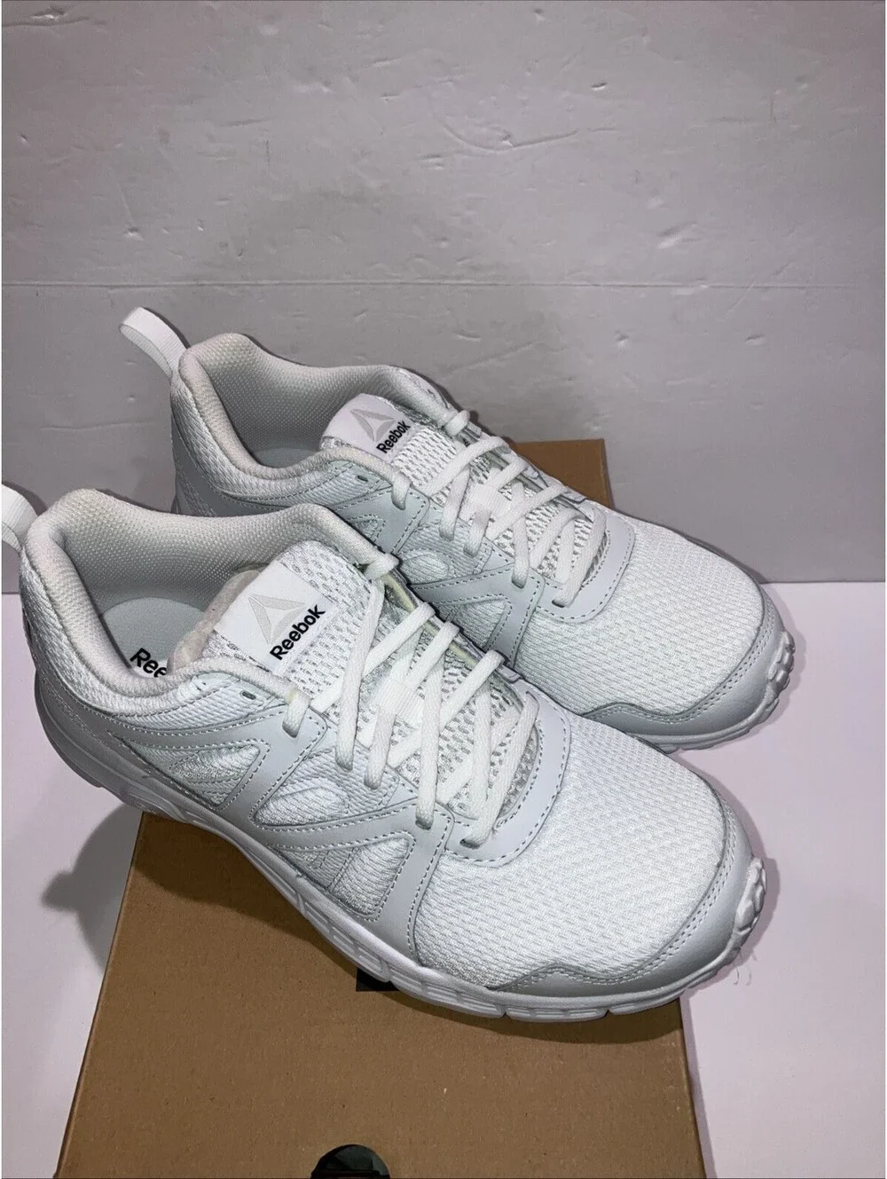 REEBOK Run Supreme 2 LD WIDE BD5509 Men's Running Shoe Size 8 White 2E WIDE NEW